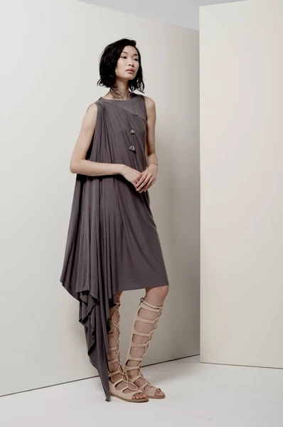 Laura Siegel Soft Jersey Cape Dress