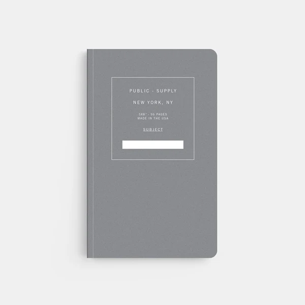 Public Supply 5 x 8 Black 02 Soft Cover Notebook