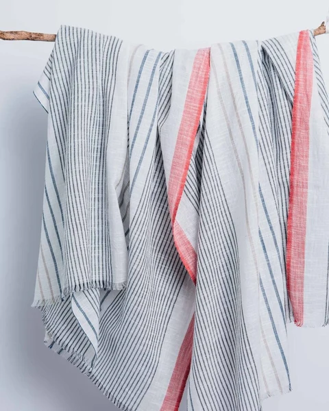 Bloom & Give Bengal Coral Cotton Scarf