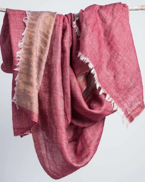 Bloom & Give Zari Cashmere Scarf in Burgundy