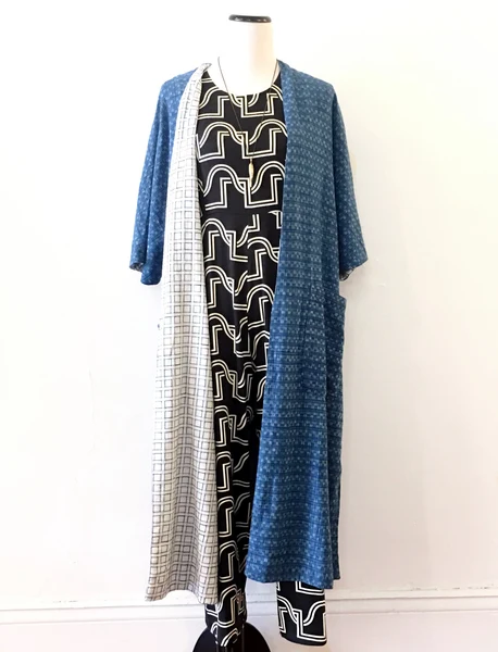 Ace & Jig Capella Coat in Echo to Trellis