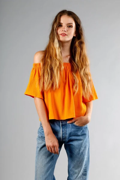 Otis & Maclain Laura Top in Orange