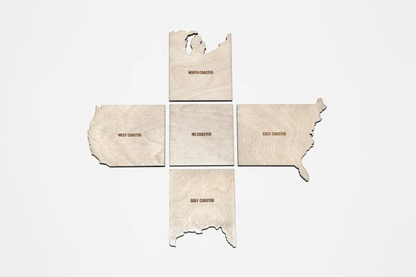 5 Piece Mixed Coaster Set