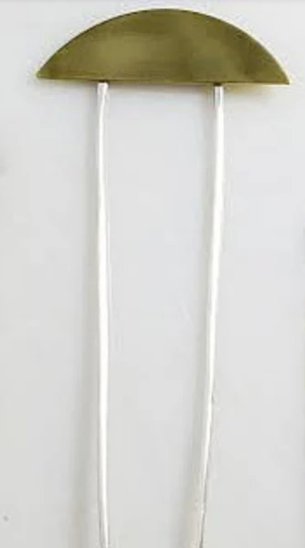 Silver Crescent Hair Pin