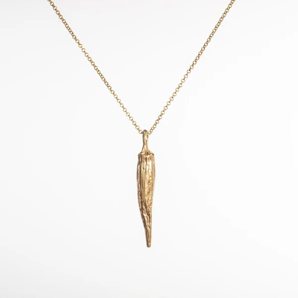 Au Naturel Okra Necklace