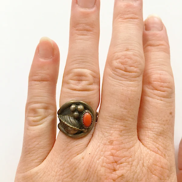 Antique Coral Ring
