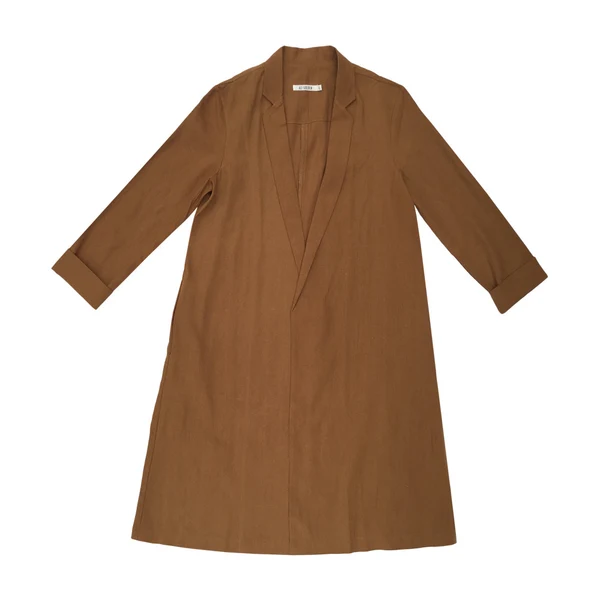 Ali Golden Notch Jacket in Rust
