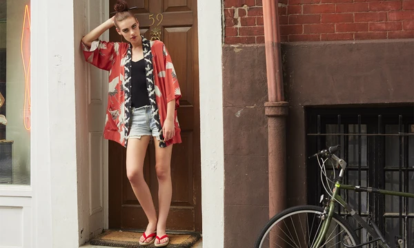 Nieves Lavi Crane Kimono