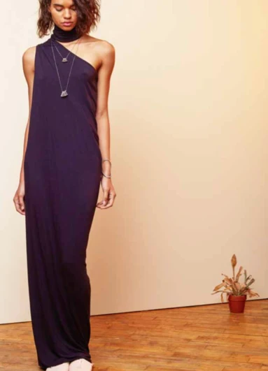 Laura Siegel One-Shoulder Jersey Dress