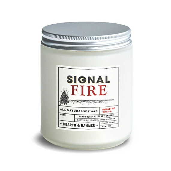 Signal Fire Literary Candle