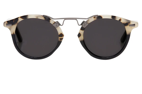 Krewe St. Louis Sunglasses in Oyster to Black Polarized